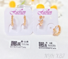 Earrings gold fashion