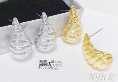 Earrings Gold/Silver Polished