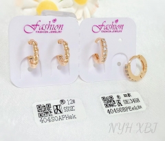 Earrings Gold Polished