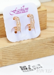 Earrings Gold Artificial Gemstones