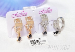 Earrings Gold/Silver Artificial Gemstones