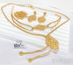 Jewelry set polished gold/silver