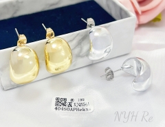 Earrings Polished Irregular