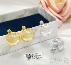 Earrings Polished Irregular