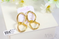 Earrings Polished Irregular Design