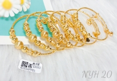 Bracelet set polished gold