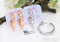 Earrings Artificial Gemstone Irregular Design