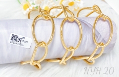 Bracelet set polished gold