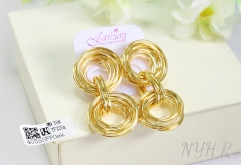 Earrings Polished Irregular Design