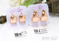 Earrings Polished Irregular Design