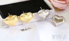 Earrings Polished Irregular Design