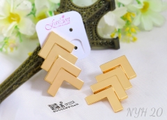 Earrings Polished Irregular Design