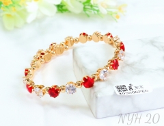 Bracelet Gold Artificial Gemstones