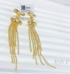 Earrings Gold Tassel