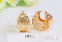 Earrings Gold Hollow