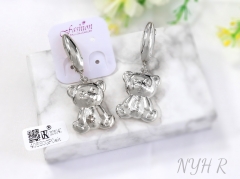 Pendant earrings cute silver