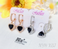 Pendant earrings artificial gemstone irregular