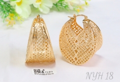 Earrings Gold Hollow