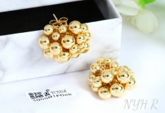 earrings gold dazzling