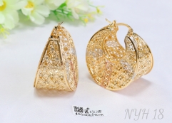 Earrings Gold Hollow