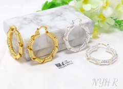 Earrings Gold/Silver Irregular Design