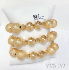 Bracelet set beads gold