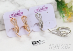 Earrings Rose Gold/Silver Irregular