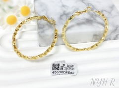 Earrings Gold Irregular Design