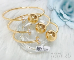 Bracelet set gold artificial gemstones