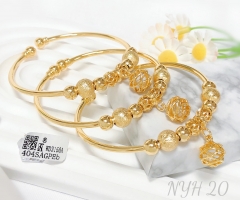 Bracelet set beads gold