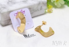 Earrings Gold Irregular Design