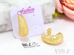 Earrings Gold Matte