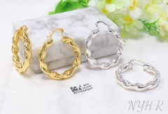 Earrings Gold/Silver Mirror