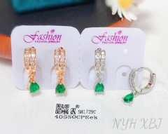 Pendant Earrings Artificial Gemstones