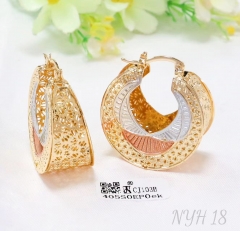 Earrings Gold Hollow