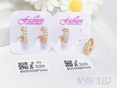 Earrings Gold Artificial Gemstones