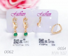 Earrings Gold Irregular Design