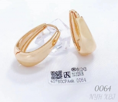 Earrings irregular gold