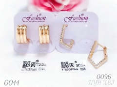 Earrings Gold Irregular Design