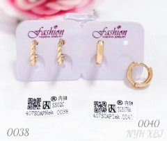 Earrings Gold Irregular Design