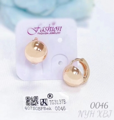 Earrings Gold Glossy