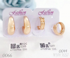 Earrings Gold Glossy