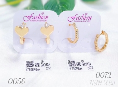 Earrings irregular gold