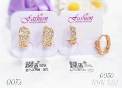 Earrings artificial gemstone dazzling