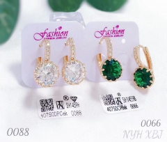 Earrings Gold Artificial Gemstones