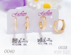 Earrings Gold Glossy