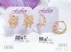 Earrings irregular gold