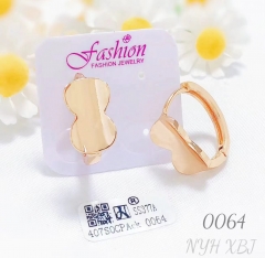 Earrings Gold Glossy