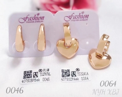 Earrings Gold Glossy