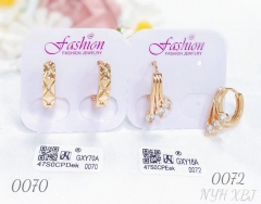 Earrings irregular gold